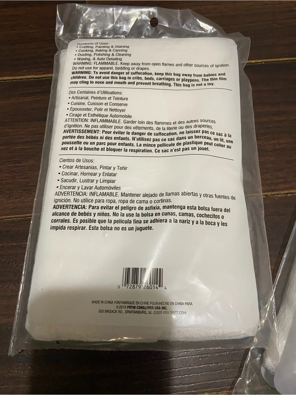 Dritz 606 Cheesecloth Food Grade #9 36-In x 6Yards Each White Cheese Cloth 3 PK